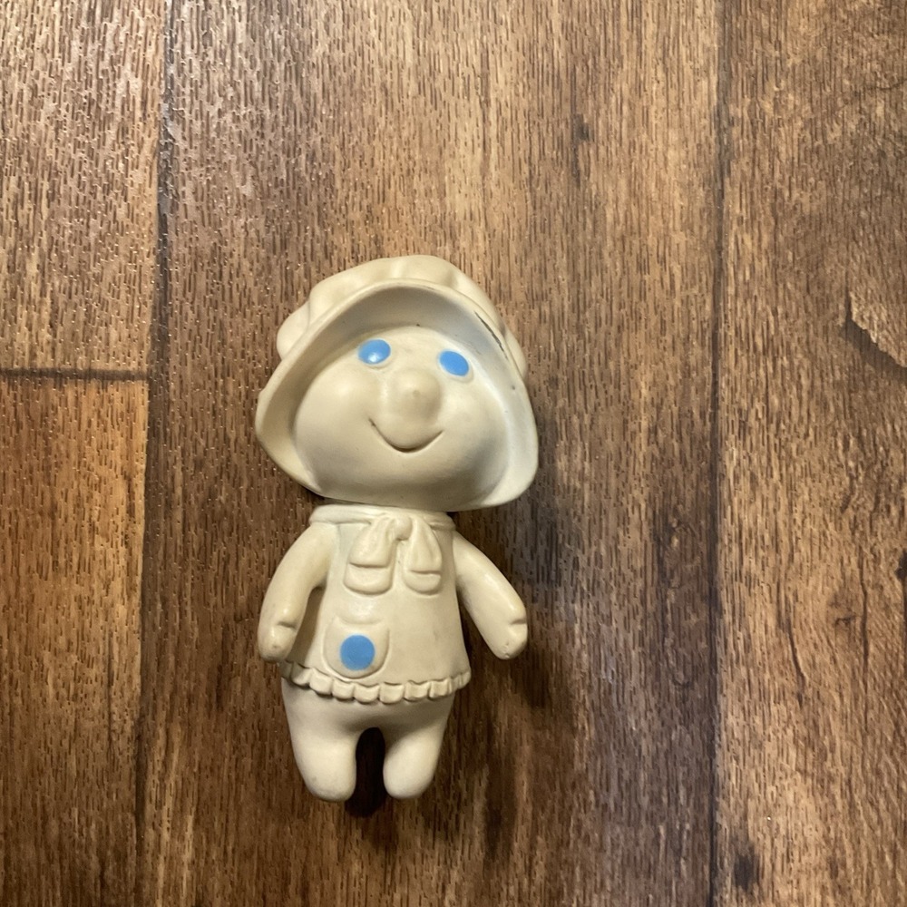 Vintage‎ 1972 Poppin Fresh Pillsbury Dough Girl Rubber Doll Poppy Collector Toy